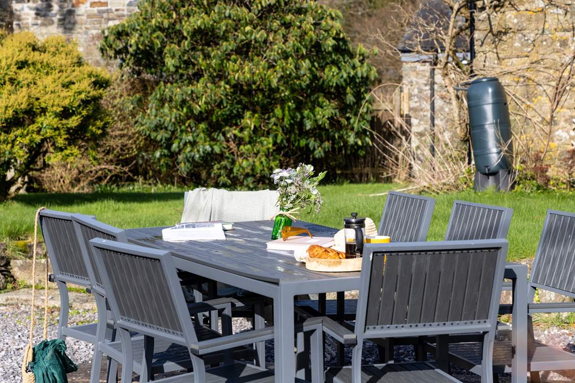 With a generous lawned area there is plenty of space for the children to play.
