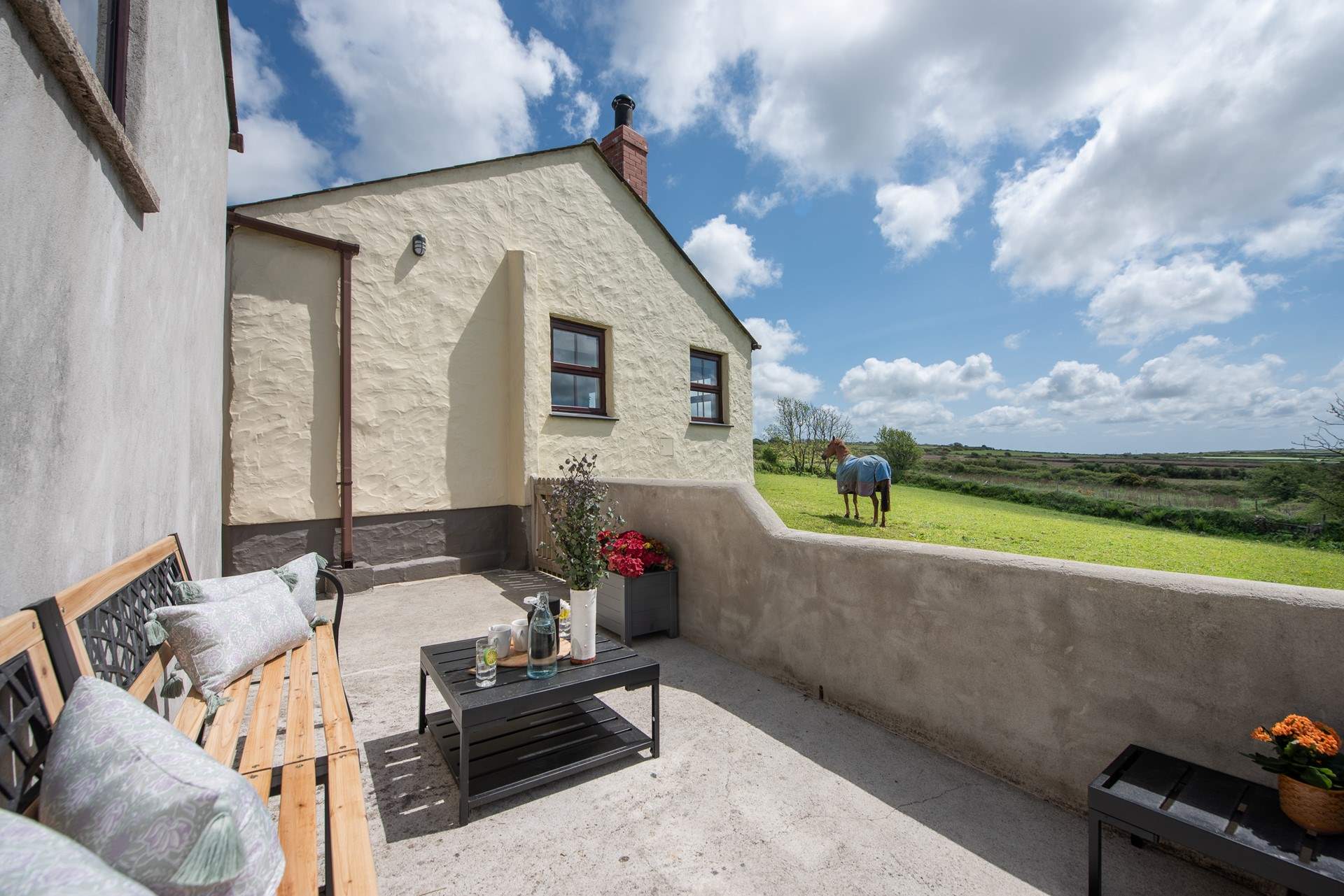 Peaceful rural ambience.