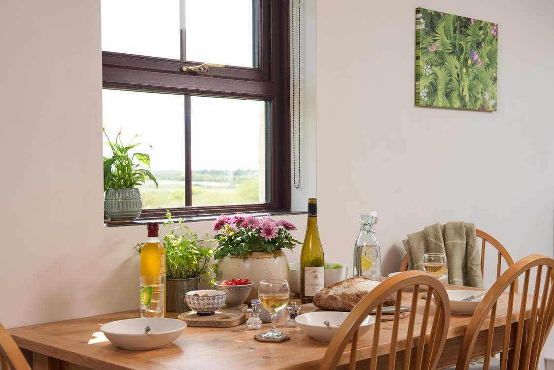 Gather around the dining-table.