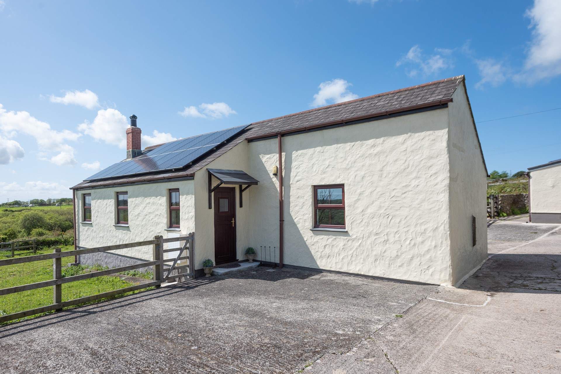 Gorse Cottage is completely detached. Be aware of the step up into the property.