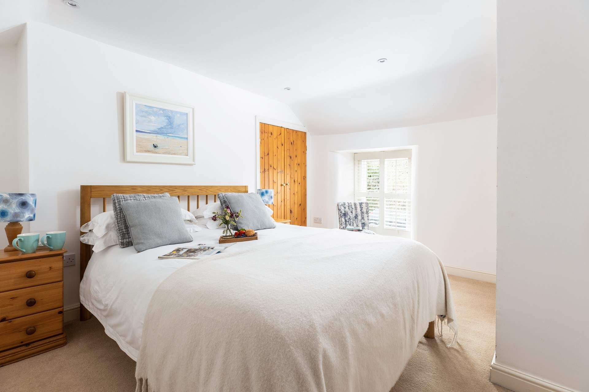 Bedroom 1 has a king-size bed for a restful night. Please note there is a step from the landing into bedoom 1.