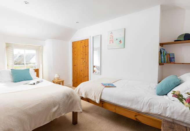 The twin bedroom is ideal for either children or adults. Please note there is a step from the landing into bedroom 3.