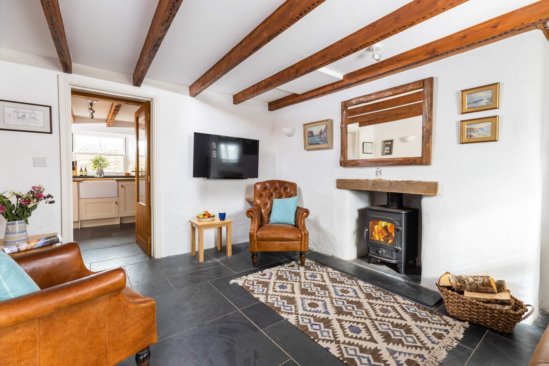 Stylish furnishings marry seamlessly with traditional interiors here.