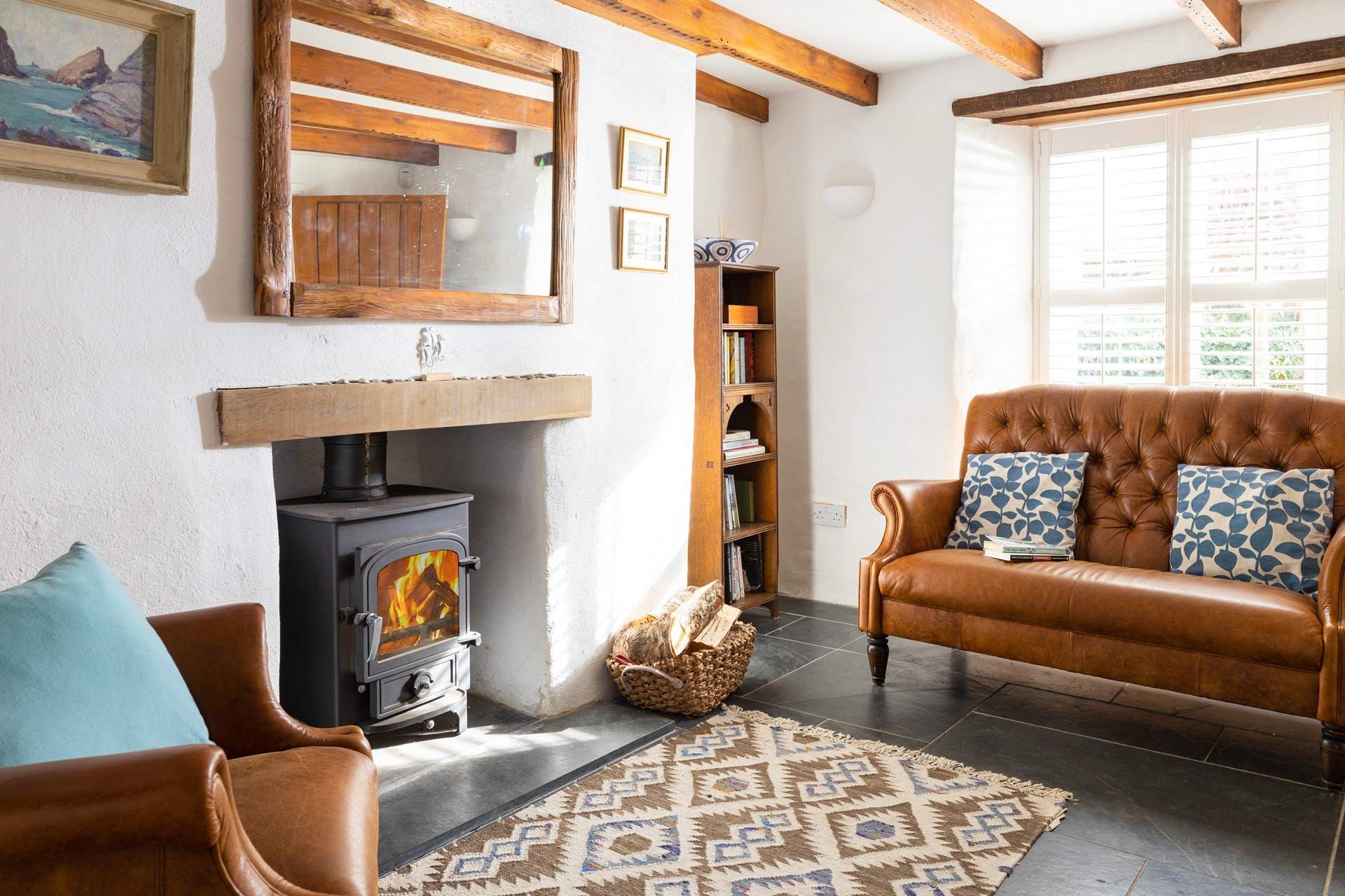 There are two lovely sitting-rooms at Laburnum Cottage.