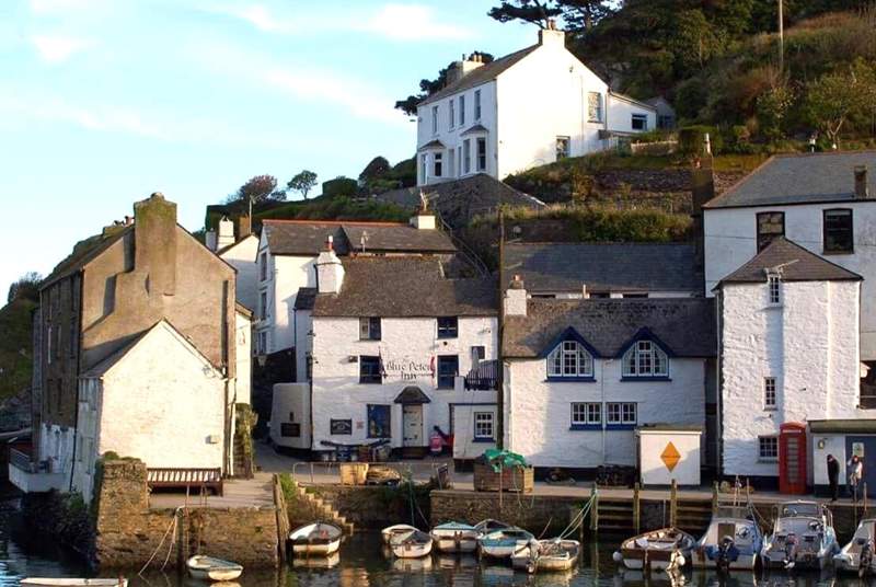 Stroll down to the harbour and indulge in some good old Cornish hospitality at the Blue Peter Inn locally referred to as 'The Blue'.