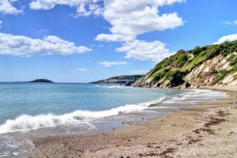 Looe Island sits majestically out in the water. Now a nature reserve, open for guided tours.