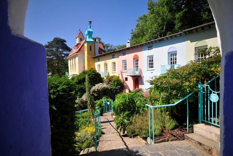 Discover the colourful Portmeirion, just a fifteen minute drive from Harlech.

