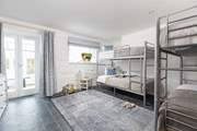 The children in the party will love bedroom 3 with twin bunk-beds.