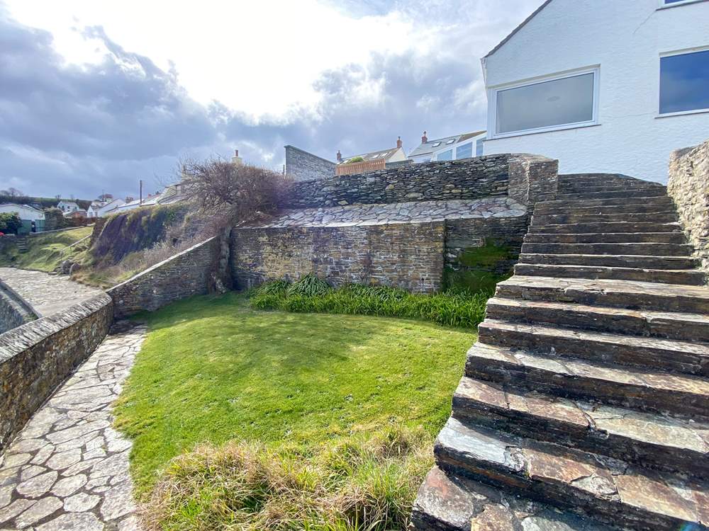 The gorgeous gardens are terraced, please take care and supervise children.