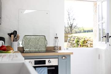 The stable-door lets the fresh air in.