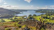 Windemere, the largest of all the Lakes, a must for a day out.