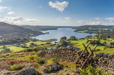 Windemere, the largest of all the Lakes, a must for a day out.