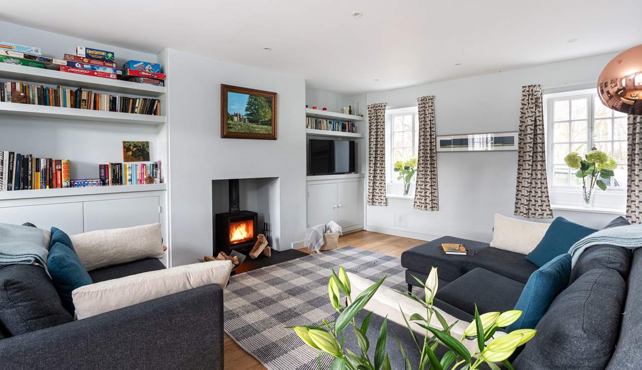 Light the fire, put your feet up and share some quality time together. 