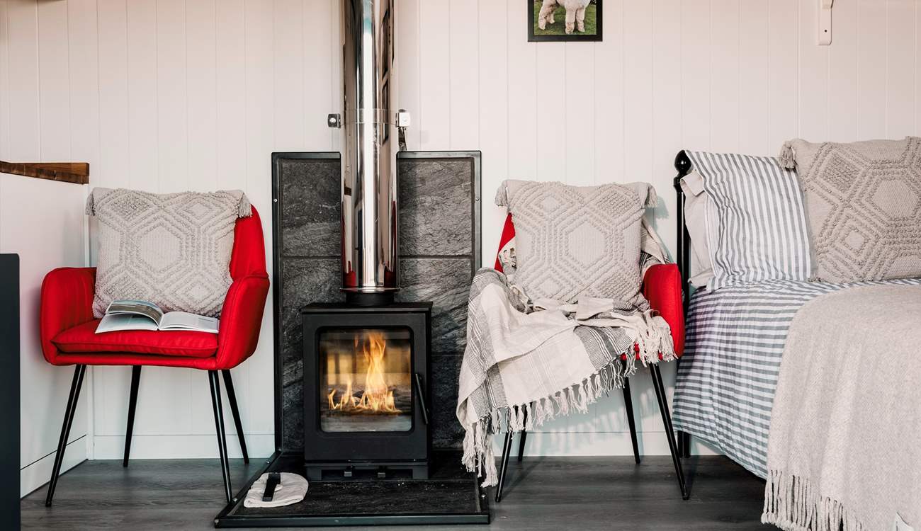 With a lovely wood-burner to keep you toasty throughout the seasons. 
