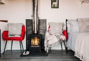 With a lovely wood-burner to keep you toasty throughout the seasons. 