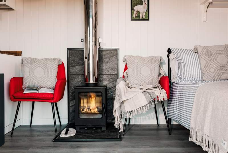 With a lovely wood-burner to keep you toasty throughout the seasons. 