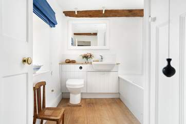 Soak in the bath after a day of exploring.