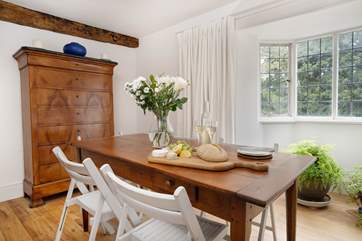 Beautiful views from the first floor dining-room.