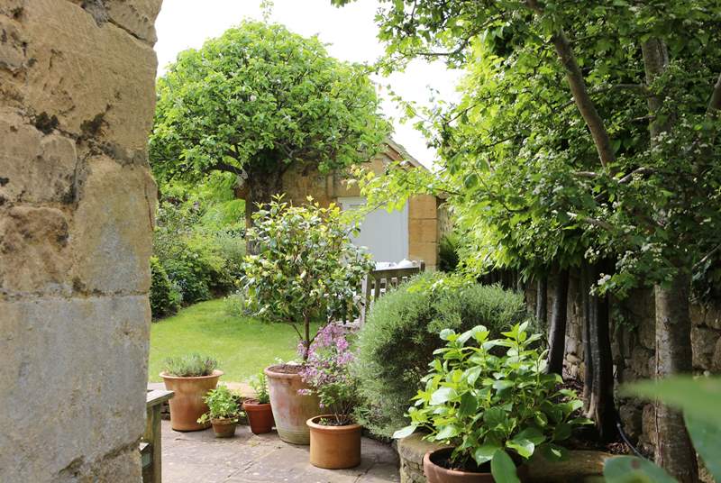 The Kitchen leads you out to the delightful garden.