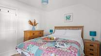 Bedroom 2 is a pretty double room.