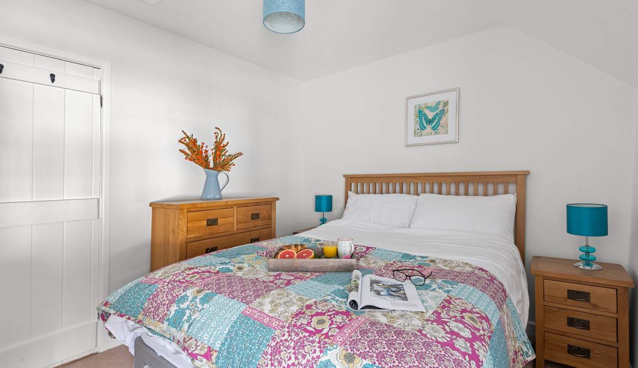 Bedroom 2 is a pretty double room.