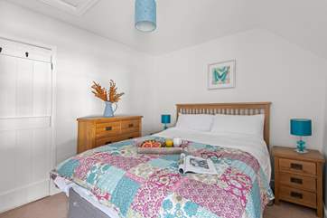 Bedroom 2 is a pretty double room.