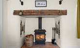 The wood-burner is perfect for those chillier nights. - Thumbnail Image