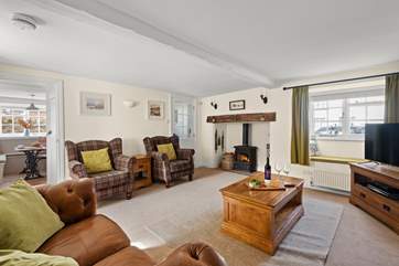The cosy sitting-room.