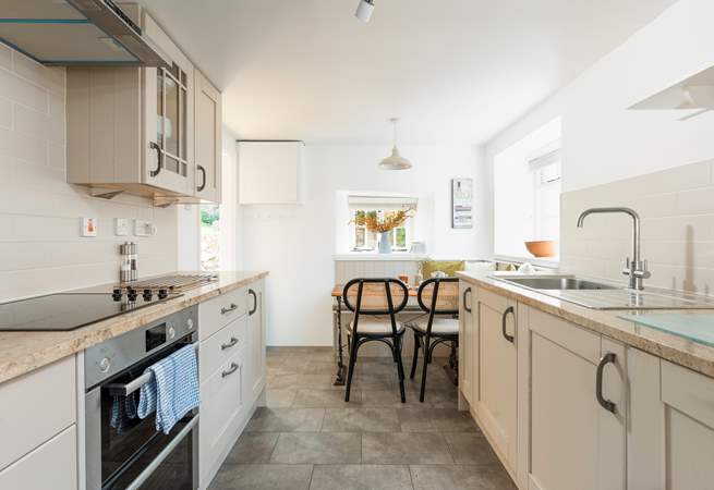 The well equipped kitchen.