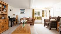 The sitting-room has a desk, should you need it!