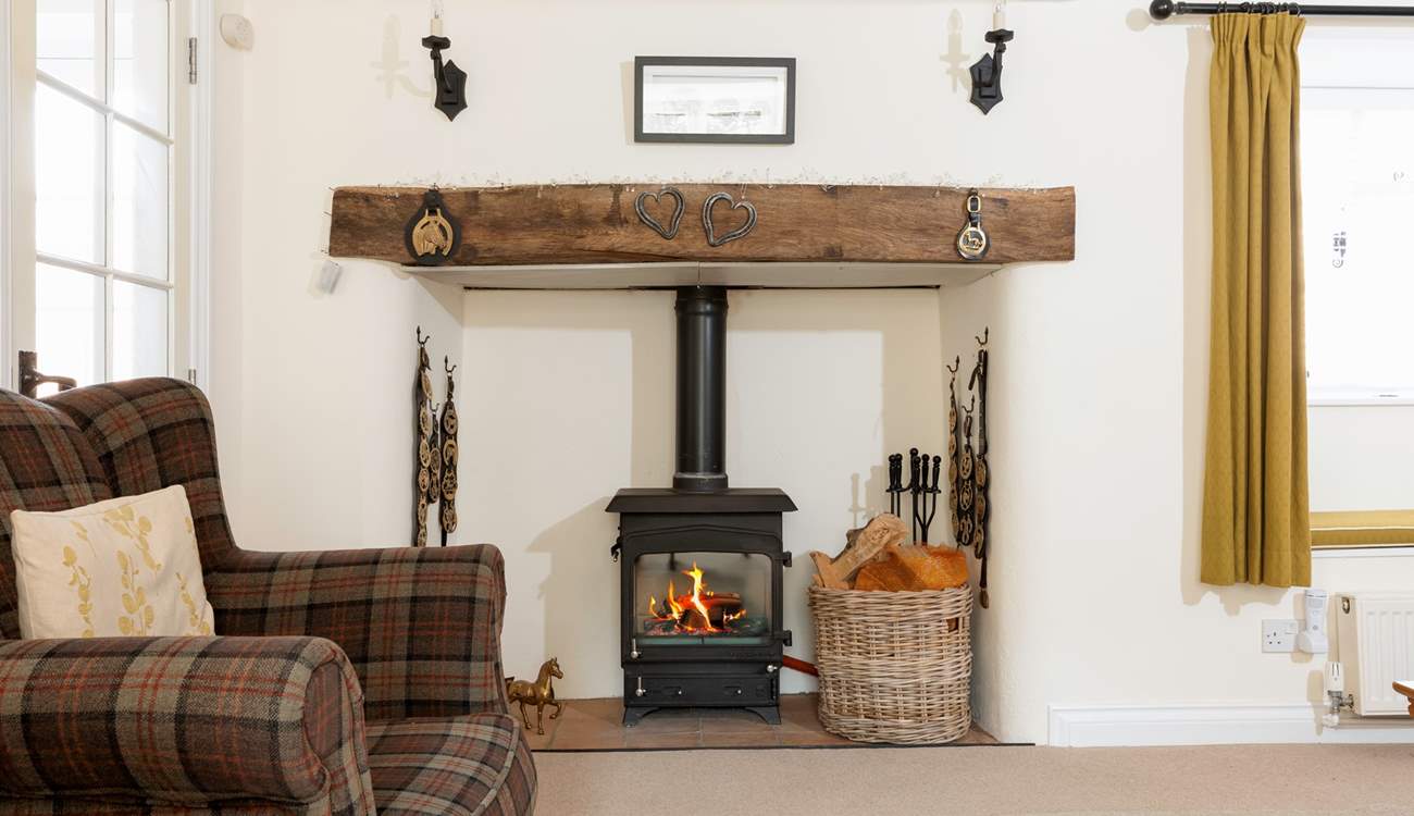 Sink into the armchair next to the wood-burner, and relax...