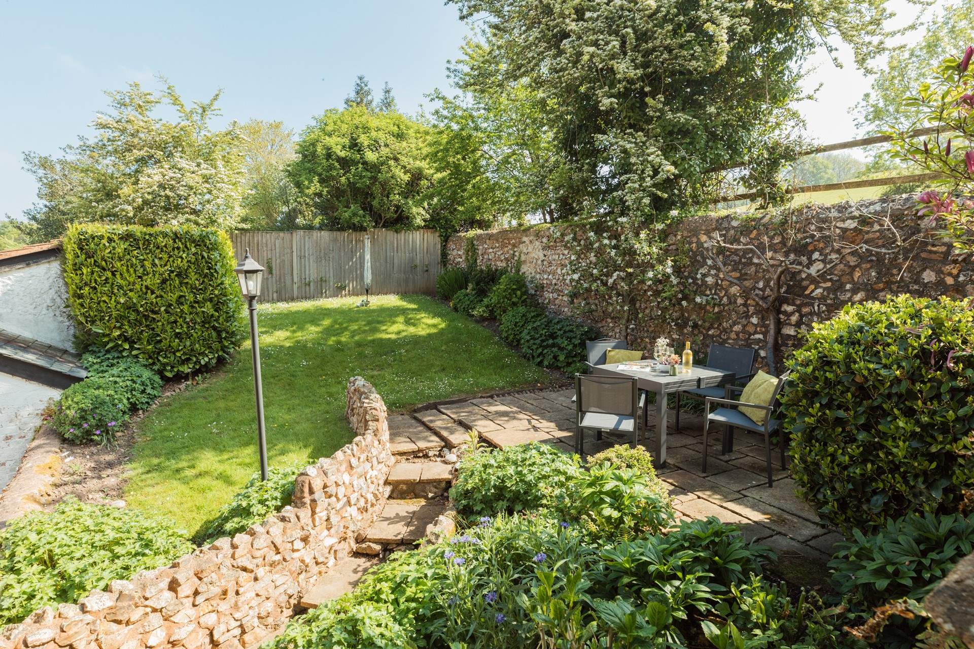 The garden is delightful.