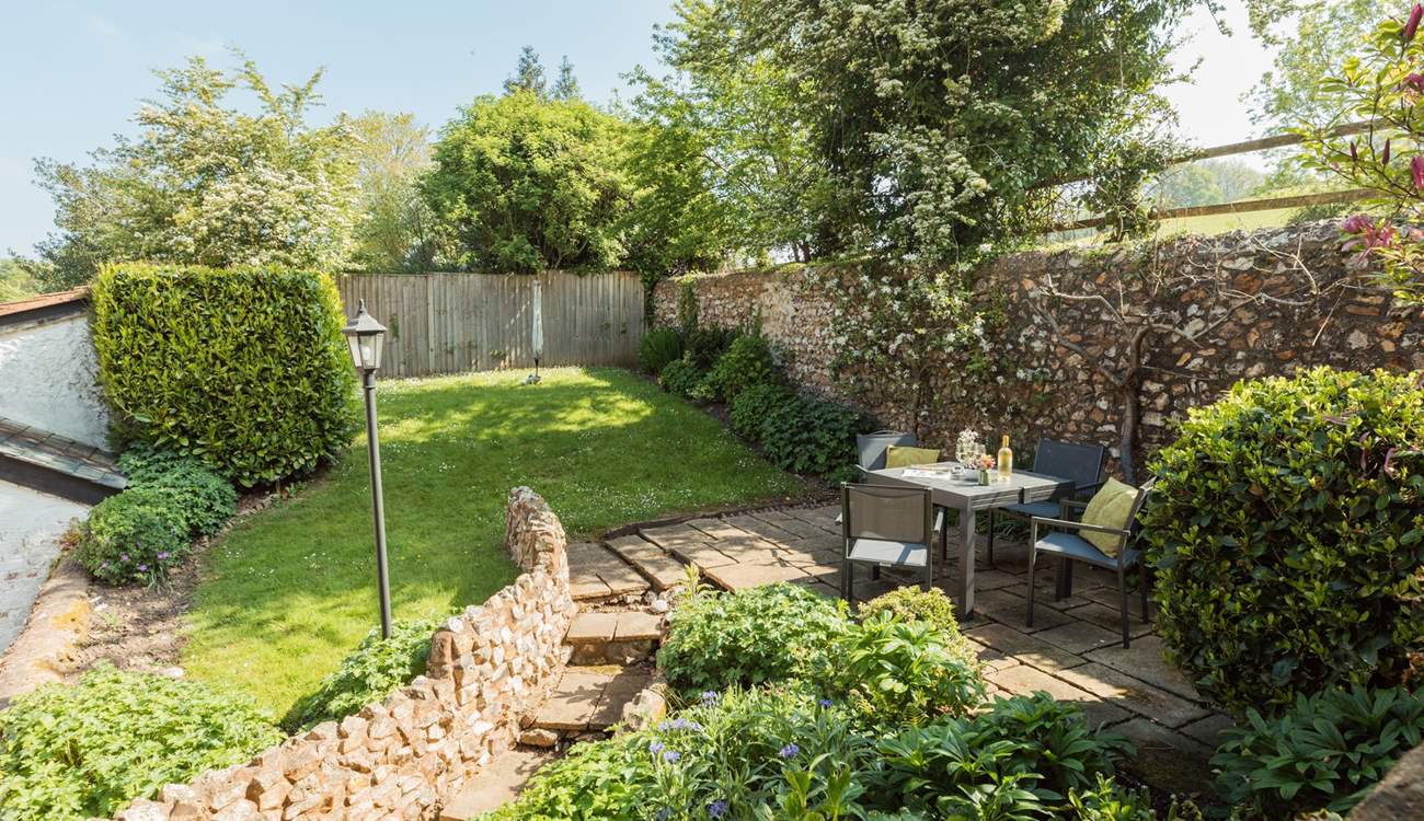 The garden is delightful.