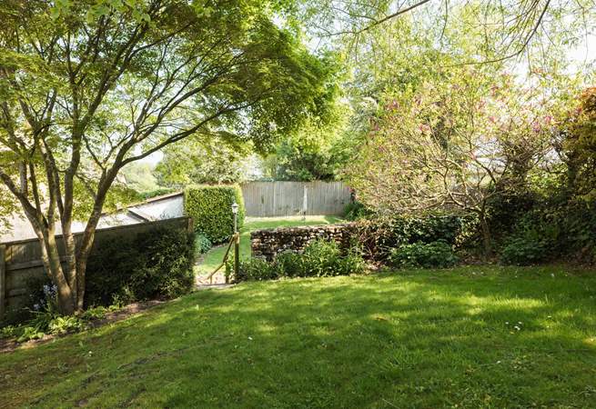 The lawn is perfect for picnics in the dappled sunshine.