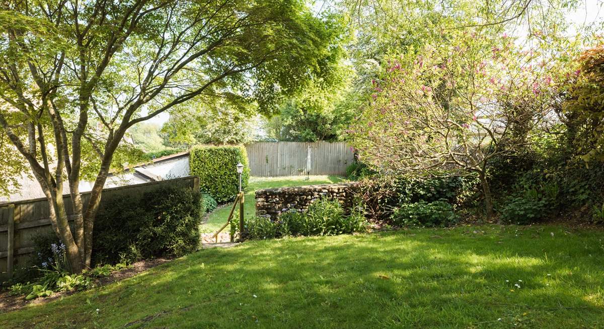 The lawn is perfect for picnics in the dappled sunshine.