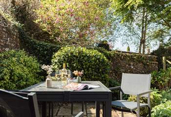 Relax in the sunshine with a glass of your favourite tipple.