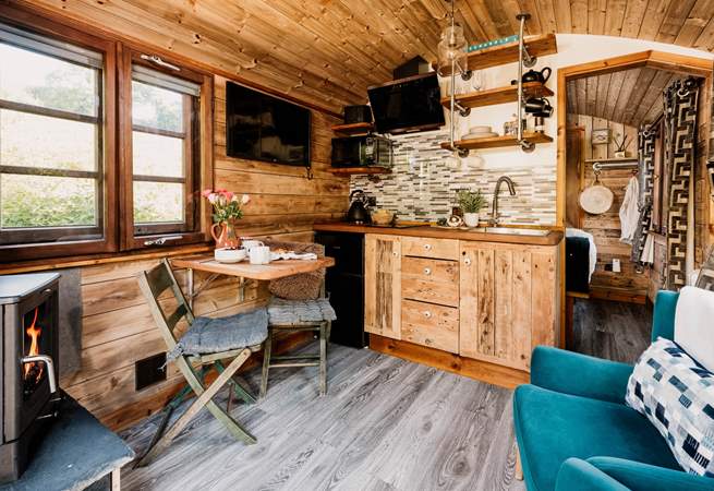 Pedney's well-equipped kitchen has everything you'll need during your stay.