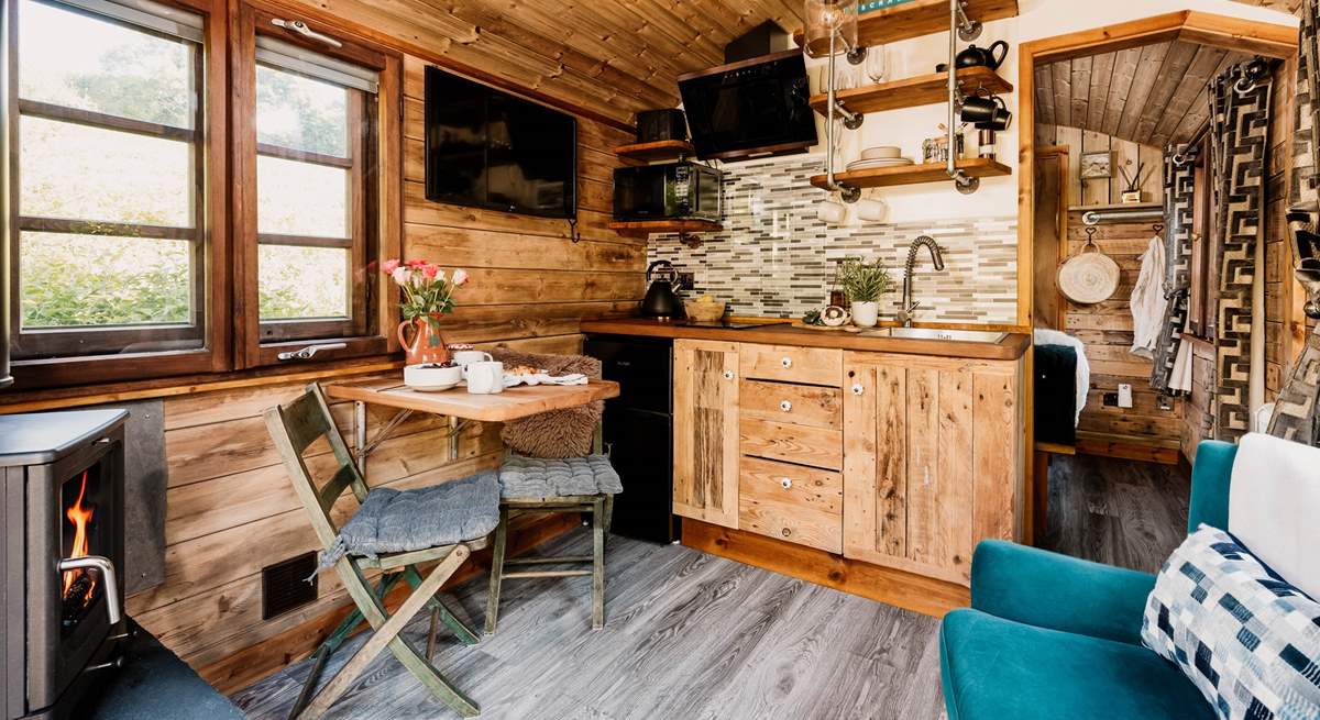 Pedney's well-equipped kitchen has everything you'll need during your stay.