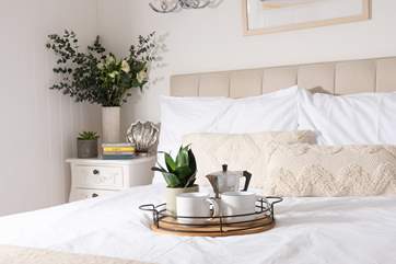 Breakfast in bed, the perfect holiday treat.