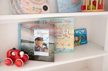 And there's a lovely collection of books for the little ones to enjoy.