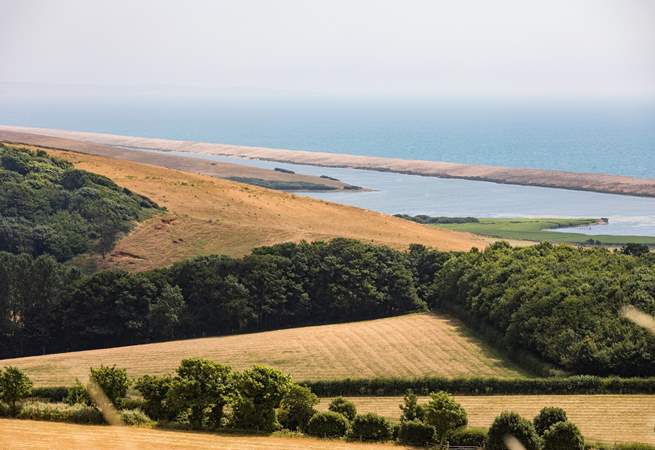 The coast is a few minutes drive away - take in the view from the top of Abbotsbury Hill across the Fleet.