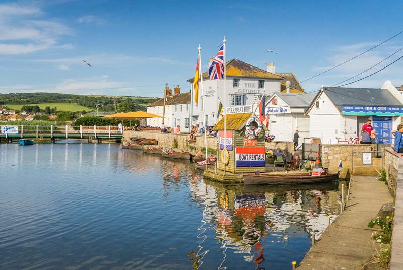 The seaside village of West Bay is the perfect spot to spend an hour or wandering round the harbour - why not end your day with fish and chips with a view.