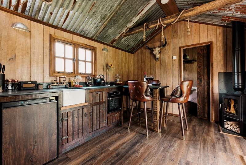 Beautifully rustic, the interiors are stunning!