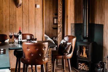 Keep toasty by the wood-burner and enjoy a class of your favourite.