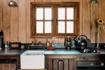 Rustle up some holiday delights in the stylish kitchen.
