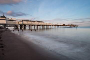 Explore the long sandy beach at Teignmouth and the historic pier.
