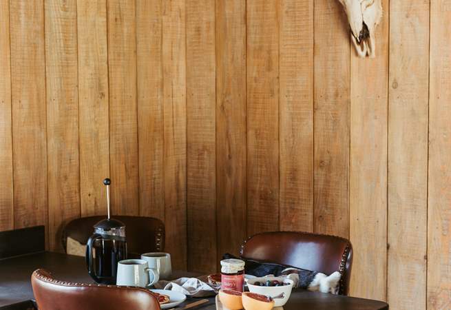 Keep toasty by the wood-burner and enjoy a hearty breakfast.