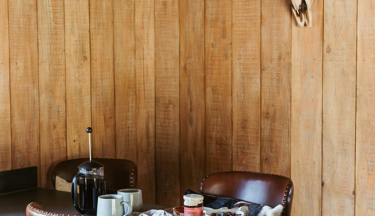 Keep toasty by the wood-burner and enjoy a hearty breakfast.