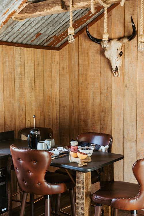 Keep toasty by the wood-burner and enjoy a hearty breakfast.