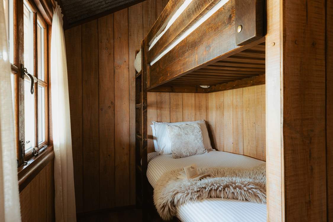 The quirky bunk-beds are a lovely feature.